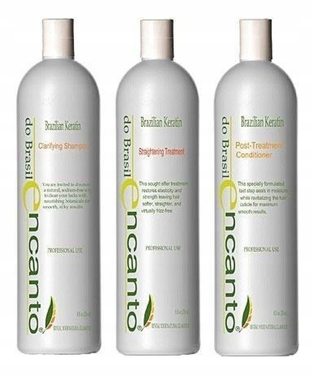 Encanto Sada pro keratinové narovnání vlasů 3x 236 ml