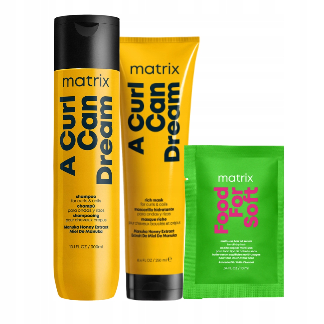 Matrix Zestaw A Curl Can Dream: Szampon do włosów 300ml, Maska 250ml