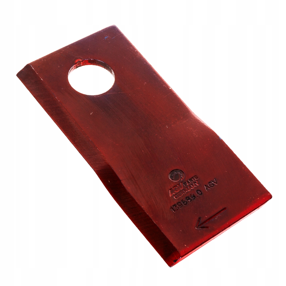 

Nożyk prawy kosiarki dyskowej Krone 112x48x4 19mm