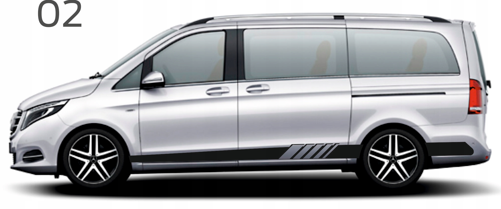 Naklejki na samochód Mercedes Vito 02
