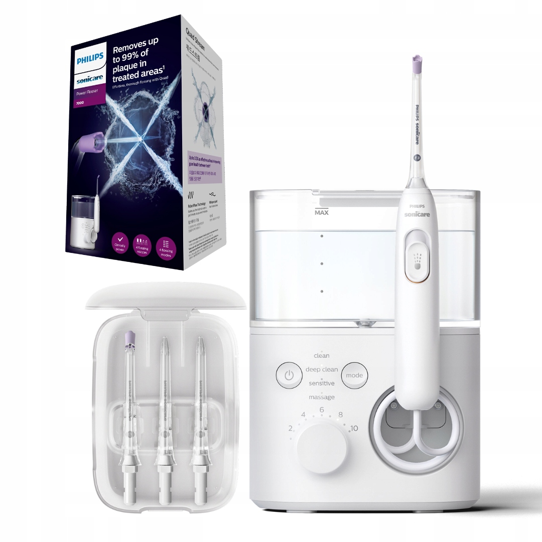 Irygator do zębów Philips Sonicare Power Flosser 7000 HX3911/40 Biały