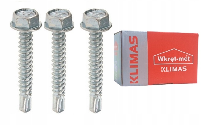 

Wkręt samowiercący 5.5x25 Klucz Ws 500szt Klimas