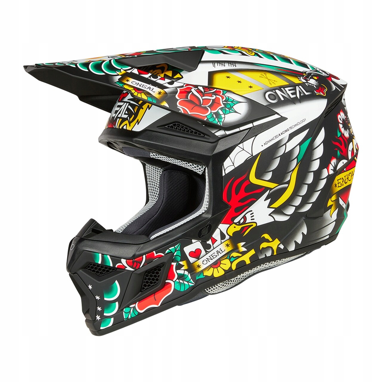 Juniorská prilba O'Neal 3SRS Inked multicolor XL