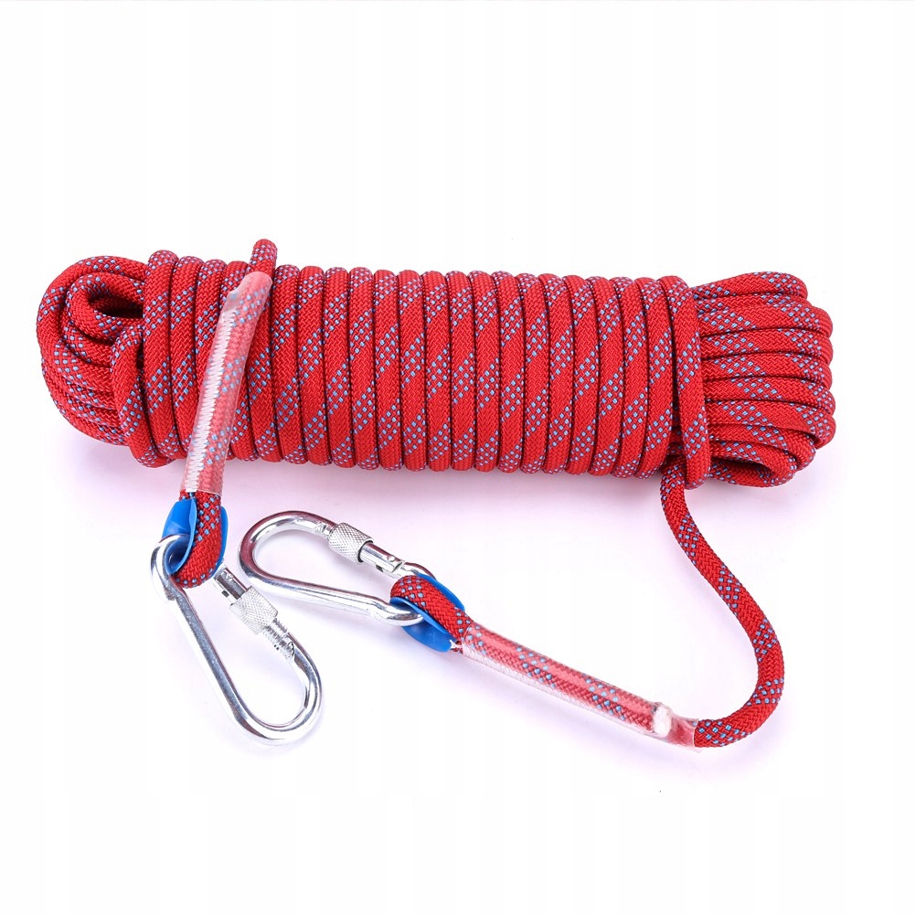 Linka Sznura Lina Wspinaczkowa 20M 10MM Kotwicząca Asekuracyjna Wspinaczk