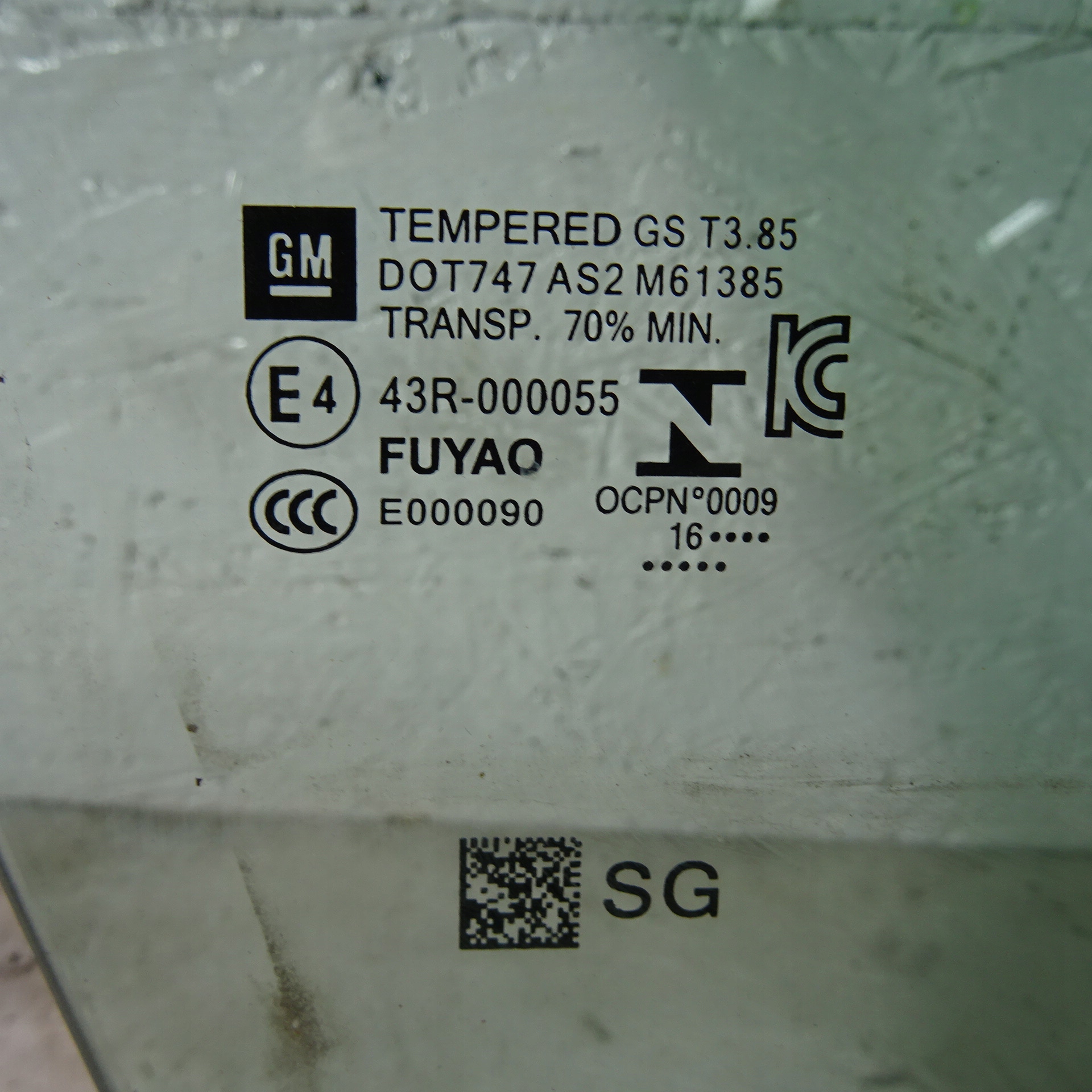 OPEL ASTRA K V SZYBA DRZWI PRAWY PRZÓD Producent części Opel OE