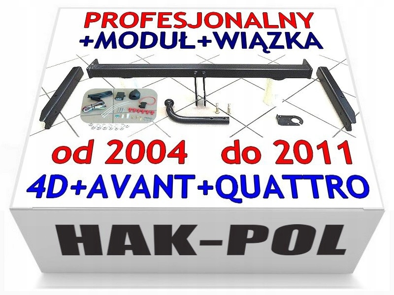 

Hak Holowniczy+moduł Audi A6 C6 4F Limuzyna+kombi