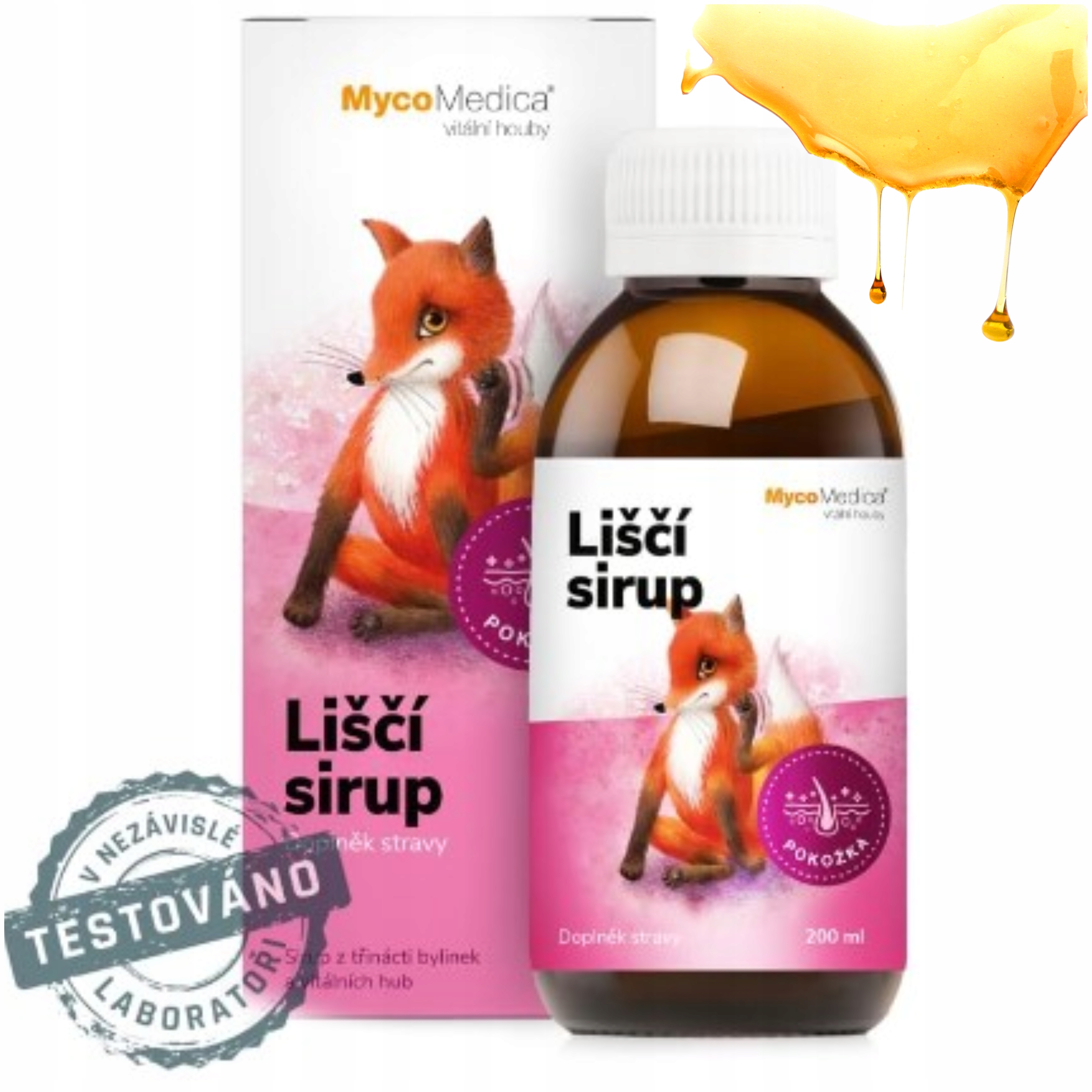 MycoMedica Syrop Lisi Suplement Diety 200 ml