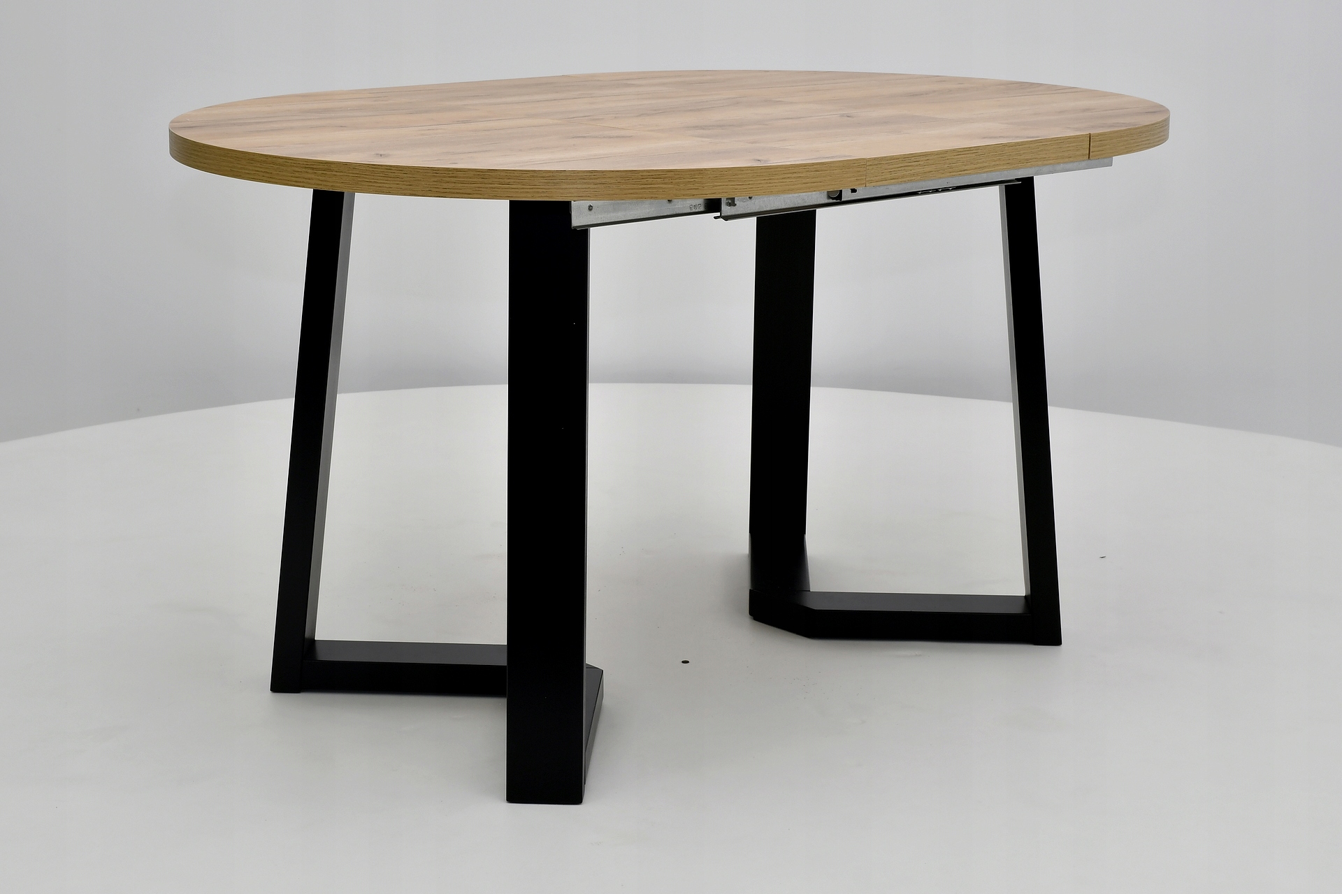 LOFTOWY, OKRĄGŁY stół Ø 90 cm rozkładany do 170 Kolekcja INDUSTRIALNE OKRĄGŁE STOŁY