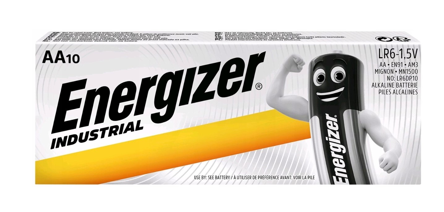 

10x Bateria Alkaliczna Energizer Industrial Aa R6