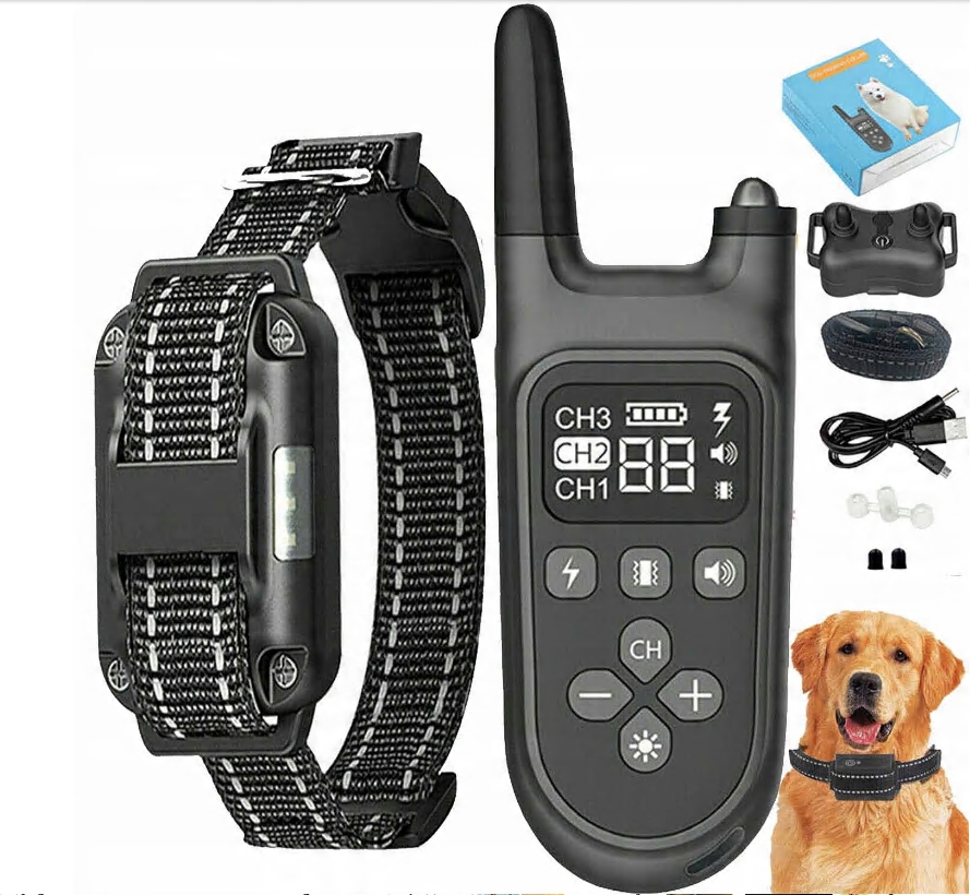 Levně Univerzální tréninkový obojek 800M Usb IPX6 pro psy se 4 režimy provozu