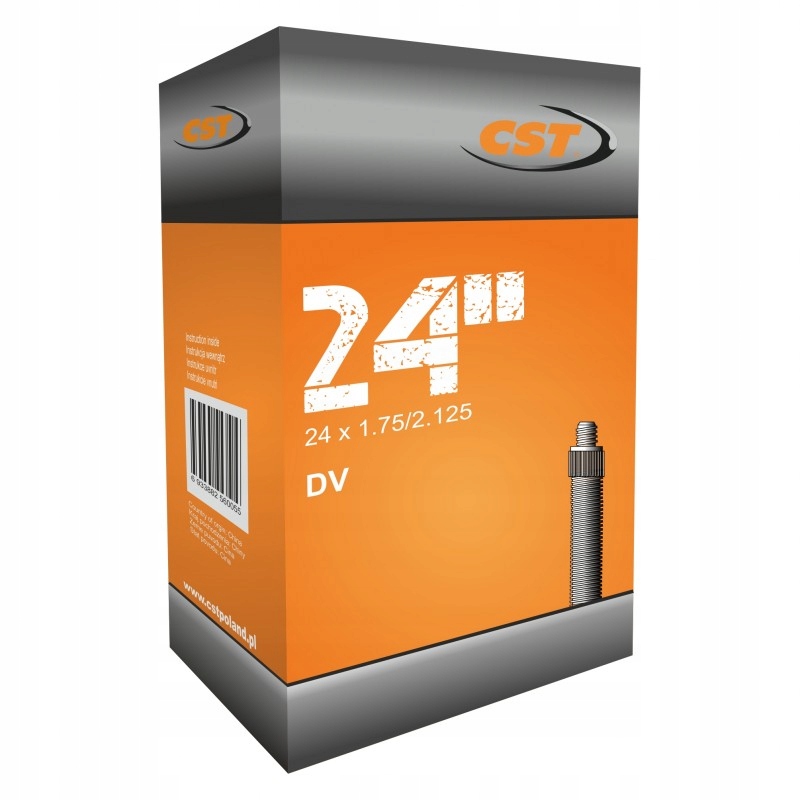 

Cst Dętka 24 x 1,75/1,95/2,125 DV Rowerowy