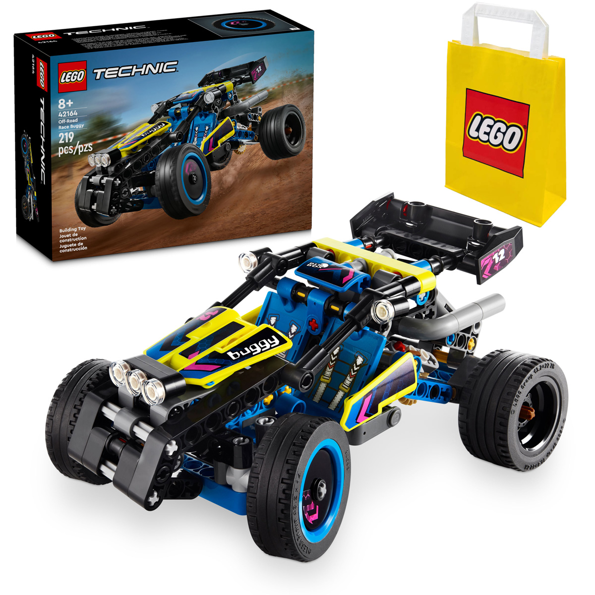 KLOCKI LEGO | TECHNIC 42164 WYŚCIGOWY ŁAZIK TERENOWY + TORBA PREZENTOWA