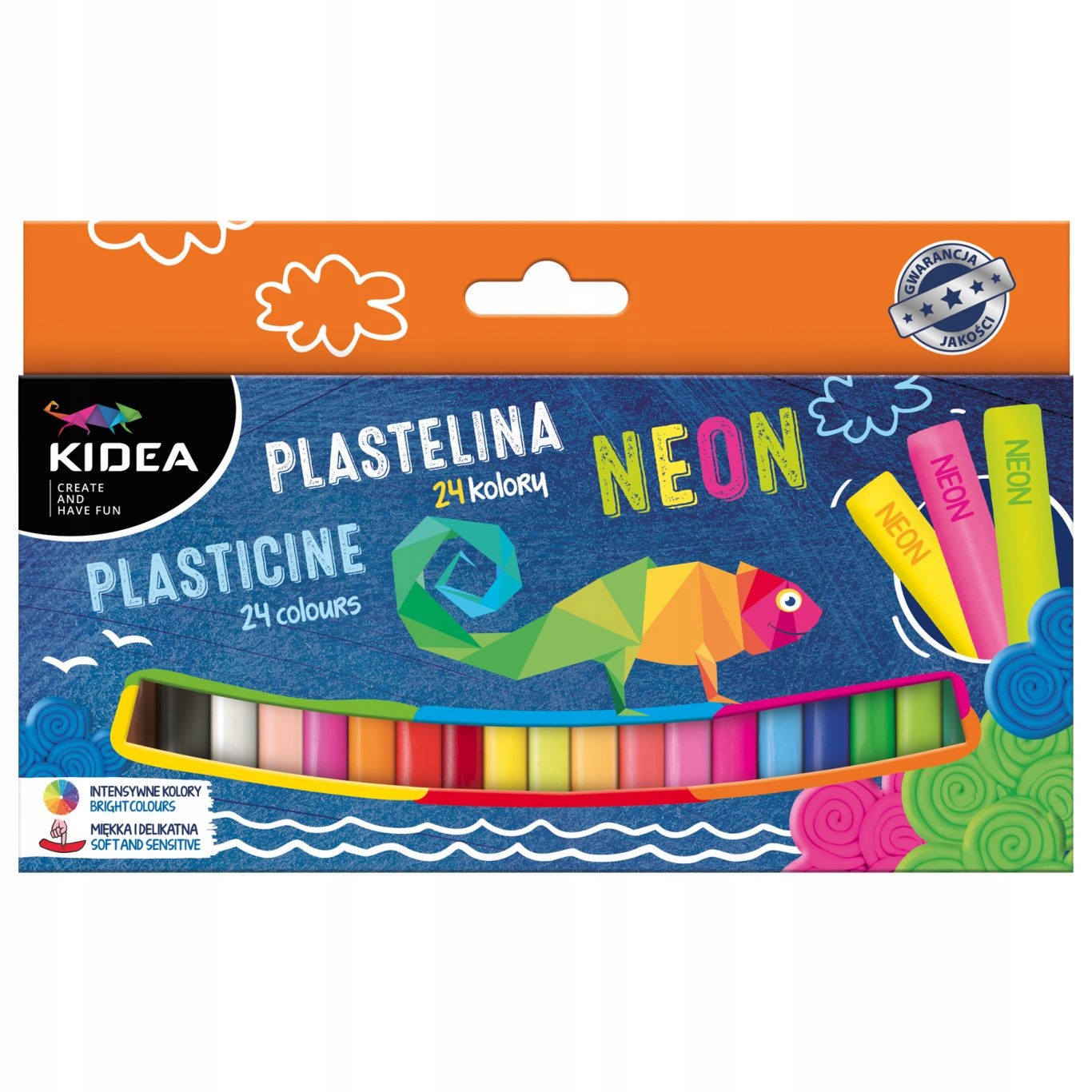 

Kidea Plastelina MIX 24 Neon 68913
