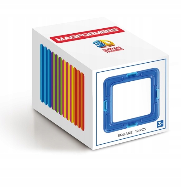 

Klocki Magnetyczne Magformers Kwadraty 12 el.
