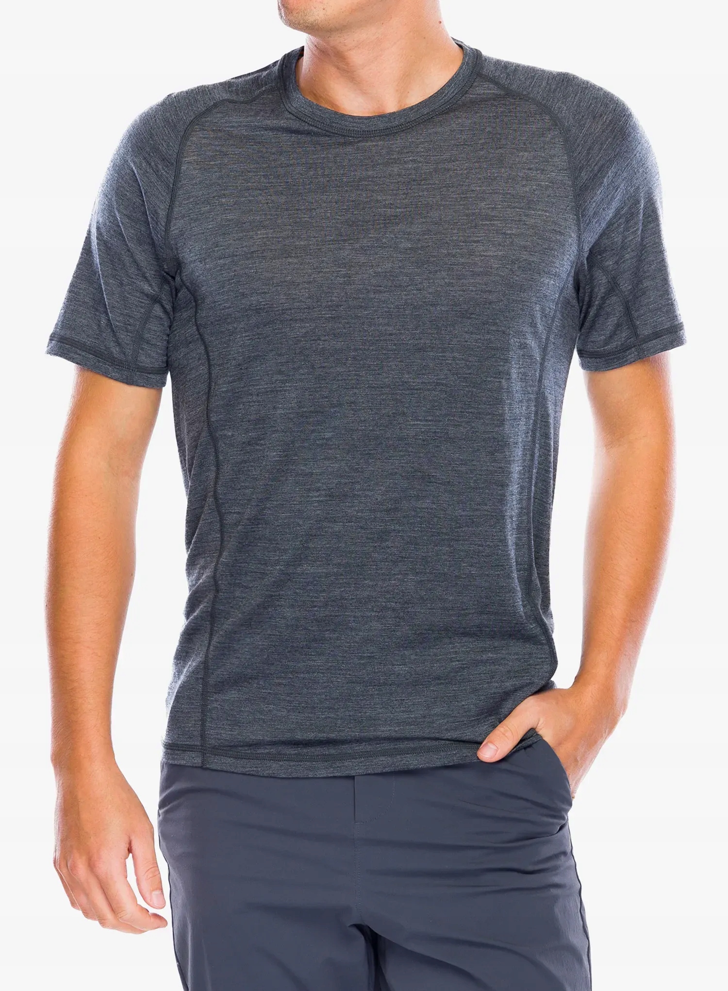 Merino tričko Smartwool Merino Sport Ultralite S/s Charcoal heather M