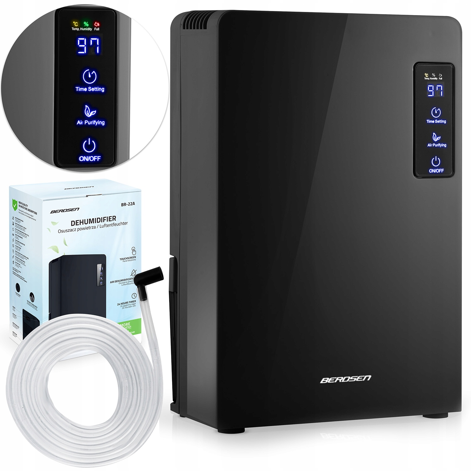 Odvlhčovač Vzduchu Pohlcovač Vlhkosti Uv Lampa 2200 ml Led