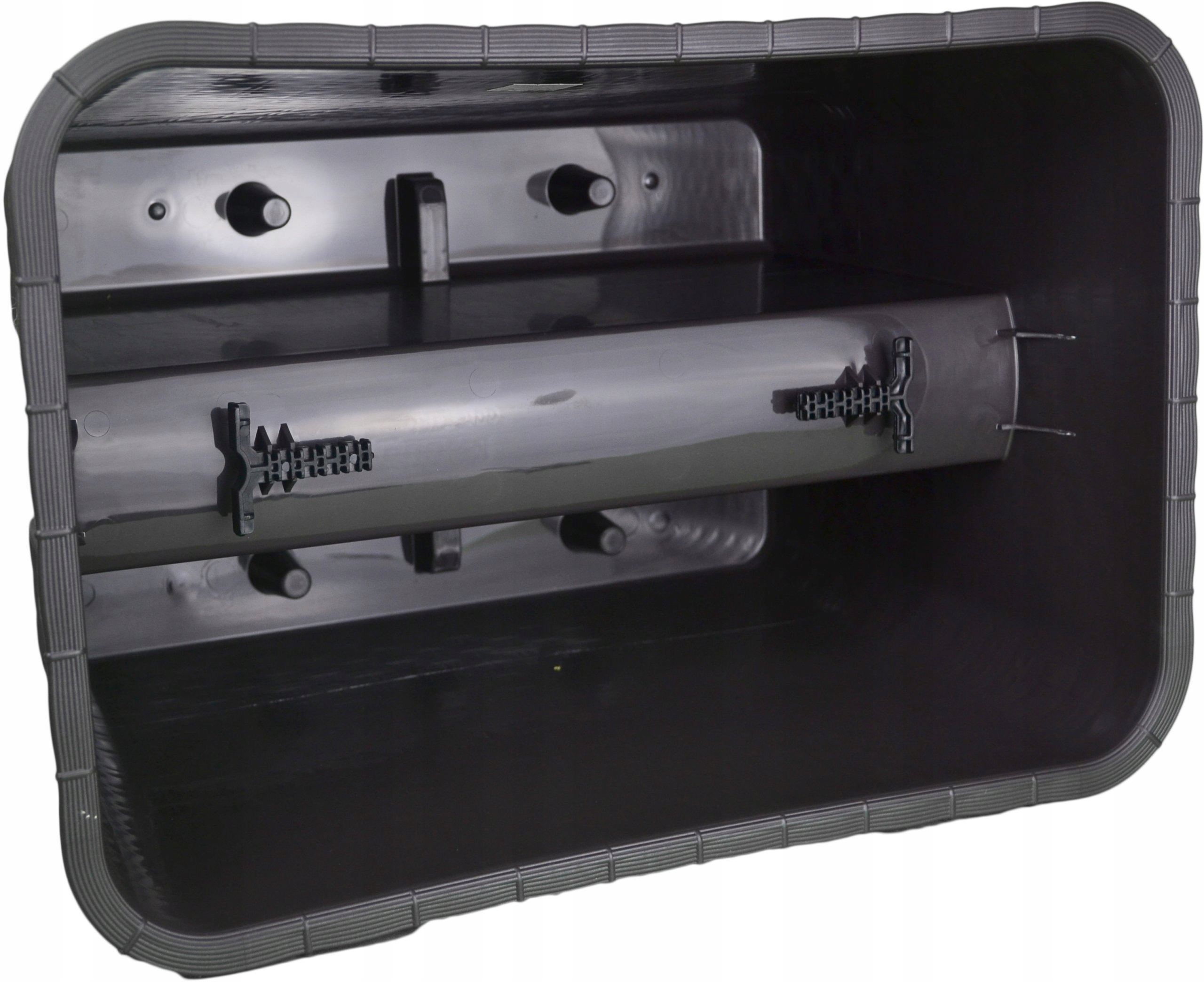 Prosperplast Doniczka na Balustradę Rattan 40cm Umbra Ratolla Railing Kolor odcienie brązu i beżu