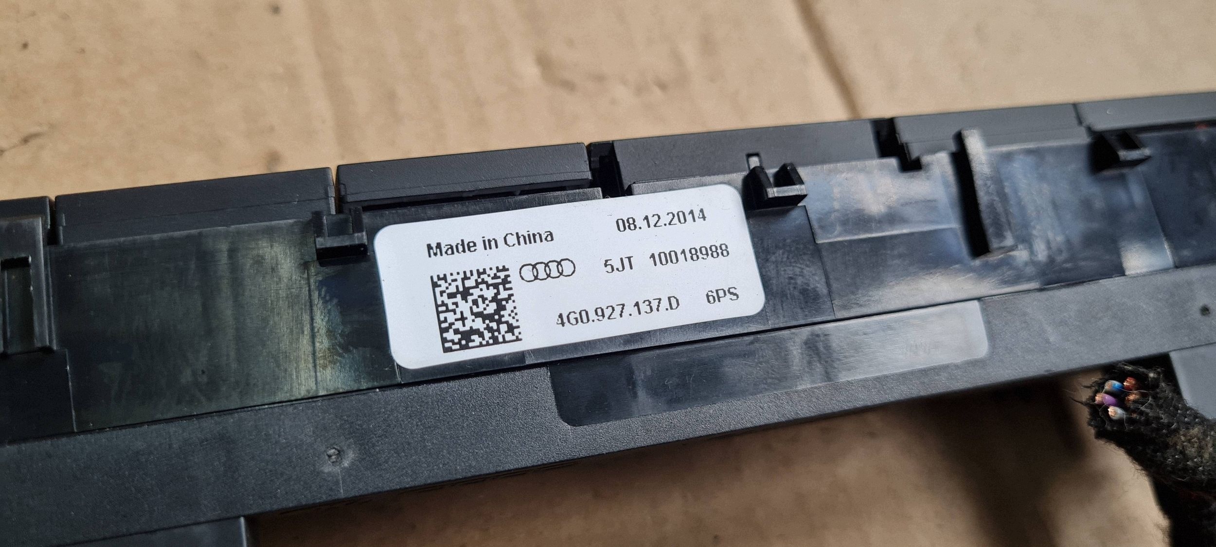 A6 C7 4G LIFT control panel PRZYCISKI PDC ESP 4G0927137D