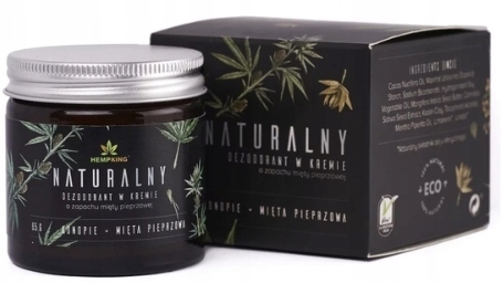 Hemp King Přírodní krémový deodorant s vůní máty peprné, krém 65