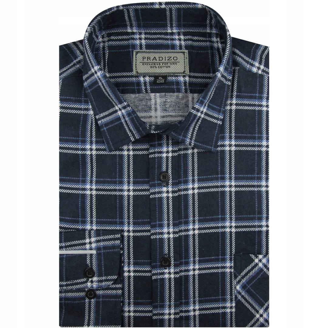 

Flanelowa Koszula Męska robocza na co dzień B388