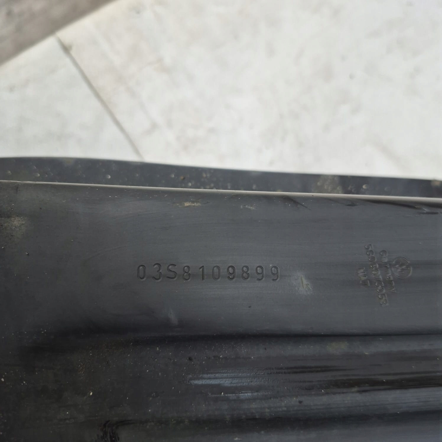 VW GOLF VII 7 12-16 bumper support rear part rear