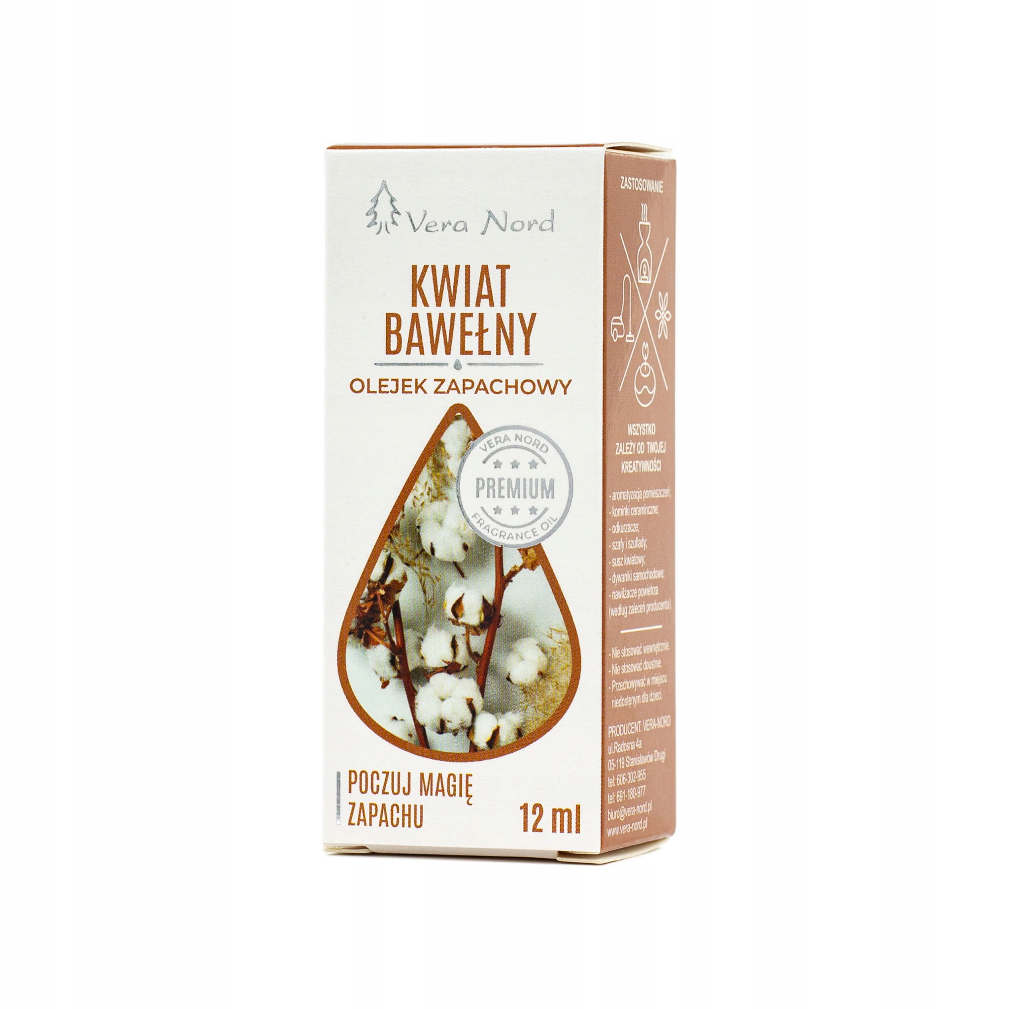 

Olejek zapachowy 12 ml kwiat bawełny