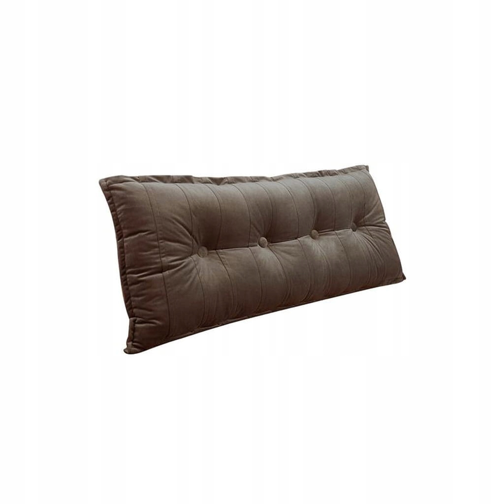 Sametová Polštář Kávová 120 cm