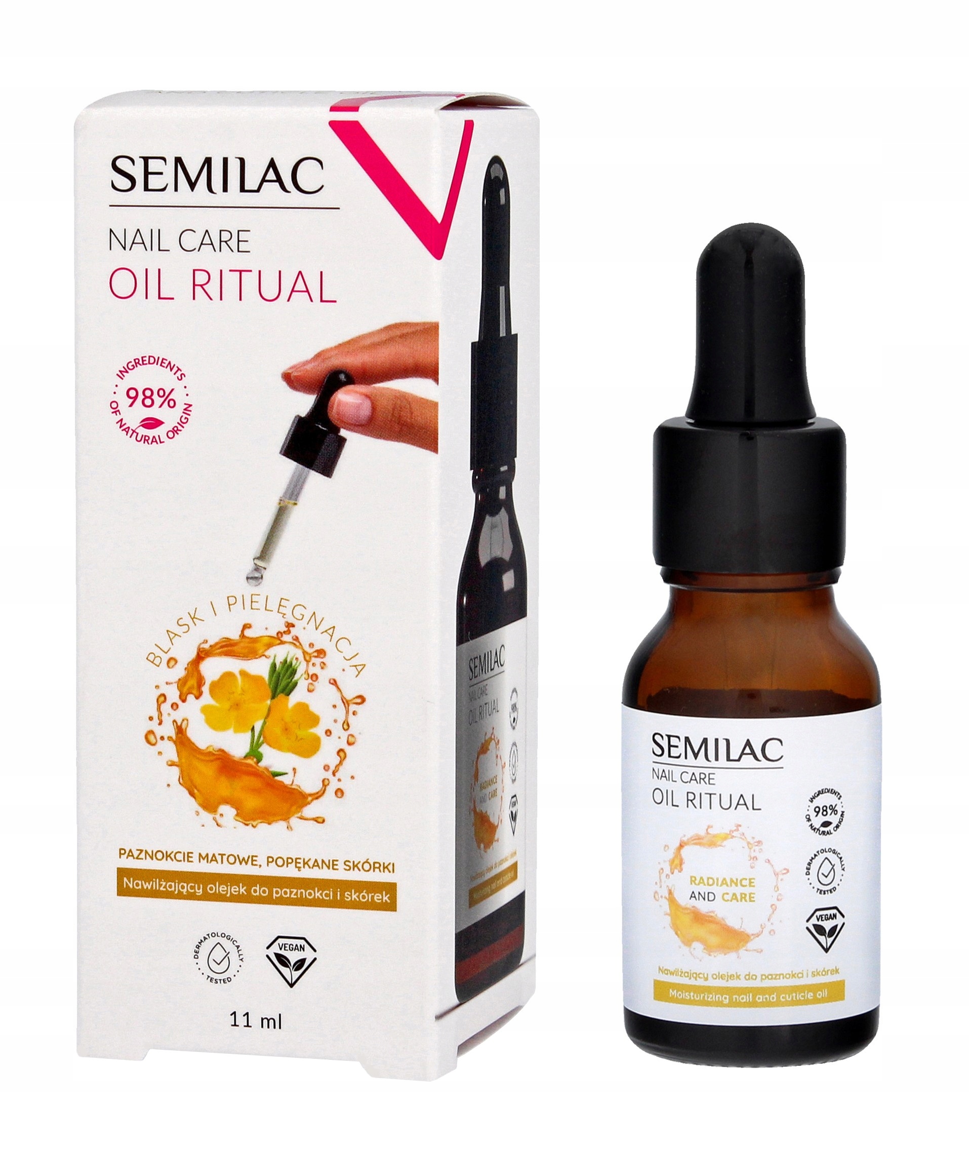 SEMILAC Nail Care Oil Ritual Nawilżający Olejek do 12808482537 Allegro.pl