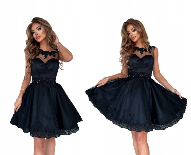 Roni Černá Rozkládací s tylem S