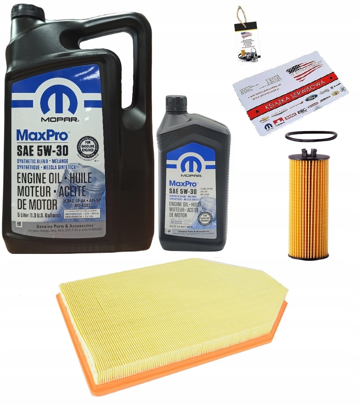 MOPAR 5W30 + FILTRY DODGE CHALLENGER 3,6 11-12