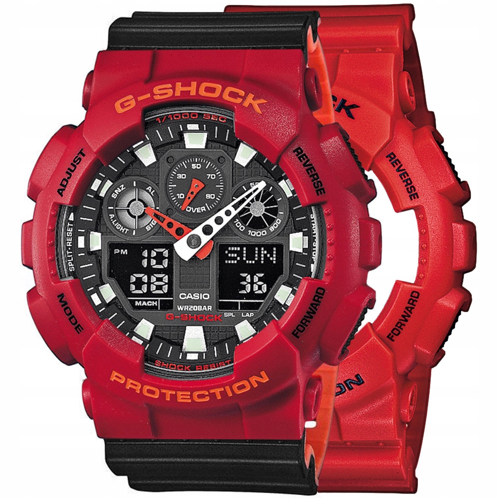 Hodinky Casio G-Shock Set GA-100B-4AER Bezel 10441433 Řemínek 10577142 20