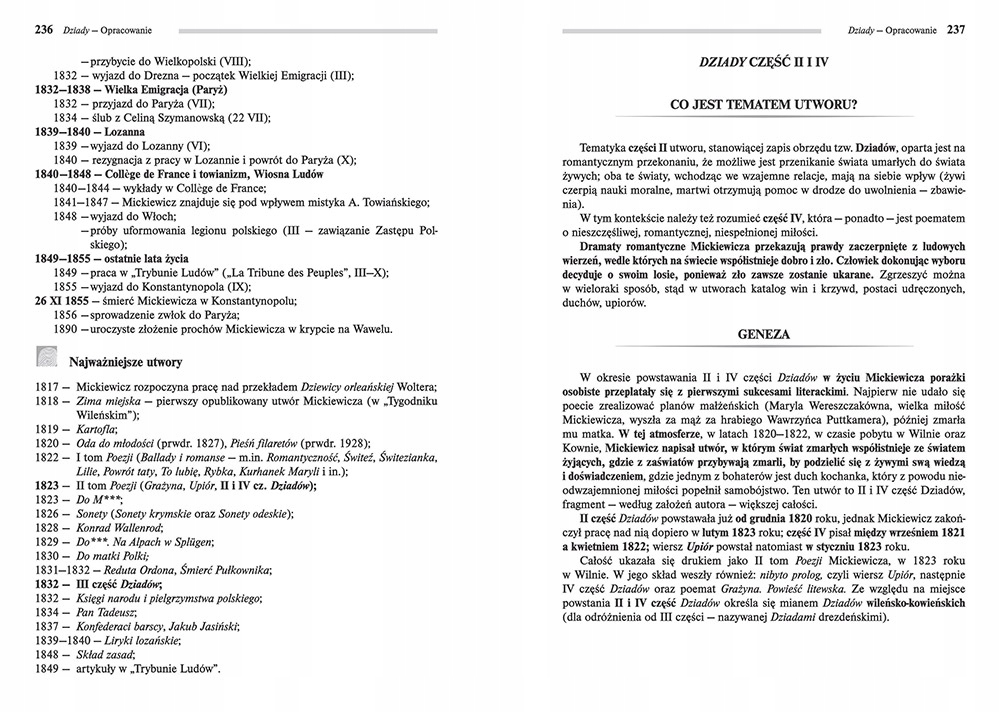 Dziady Adam Mickiewicz Lektura z Opracowaniem Greg Wydawnictwo Wydawnictwo Greg