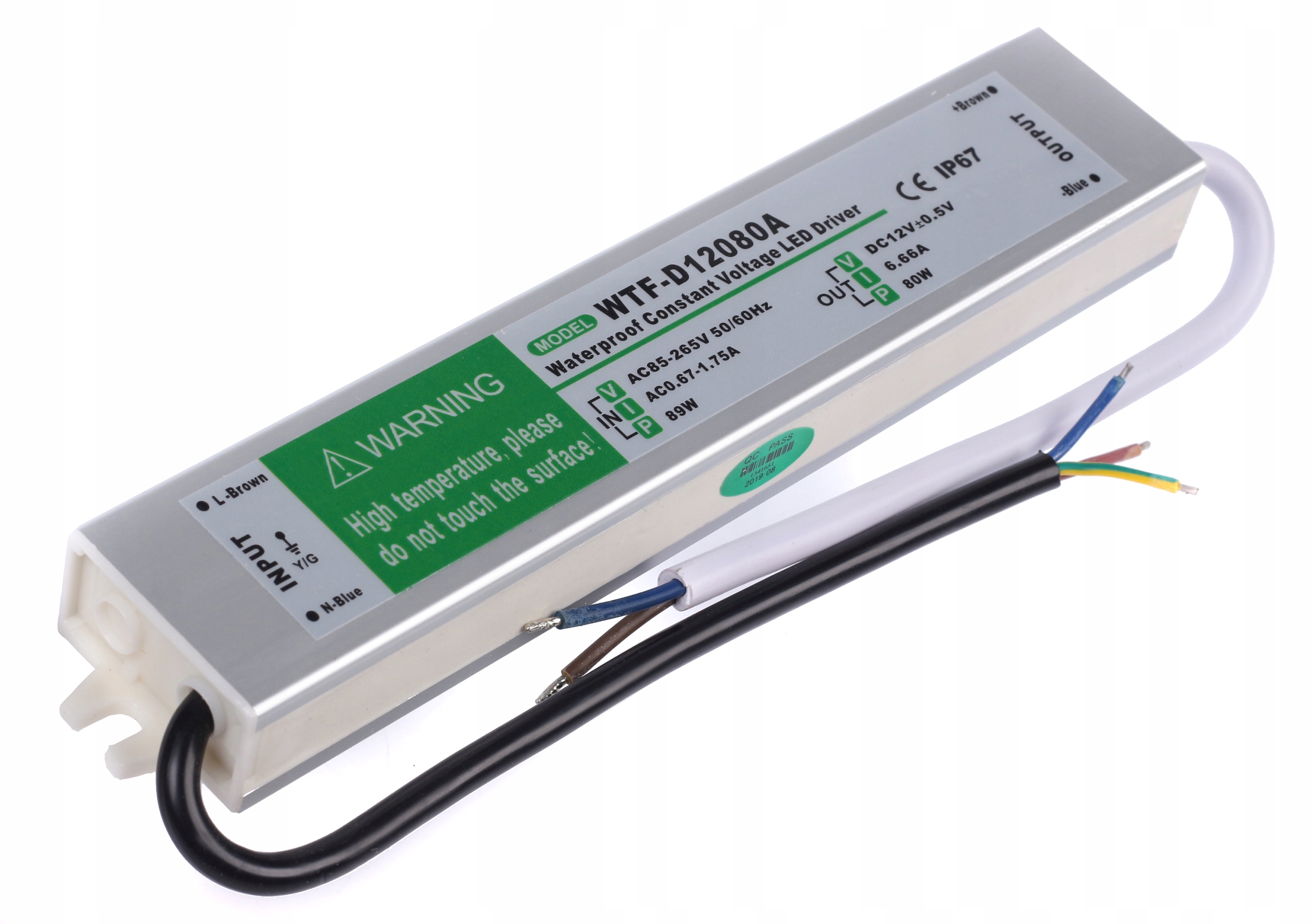 

Zasilacz Led 24V 80W 3.33A Slim Pro Szczelny IP67