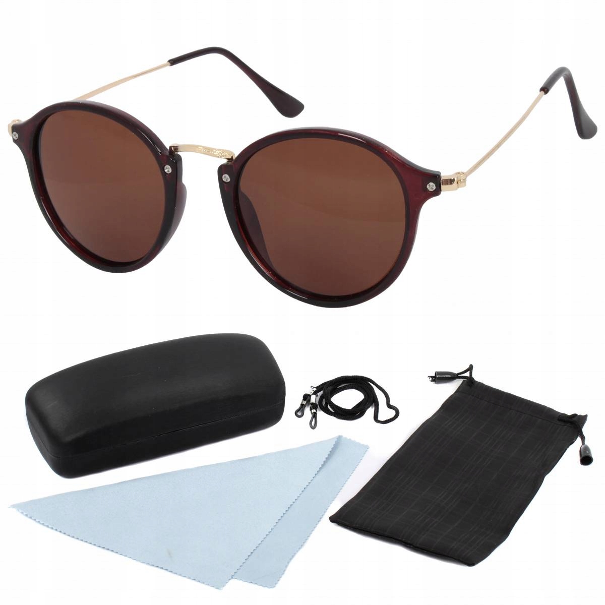 Polarové sluneční brýle Polar Fashion P6050 C2 hnědé s pouzdro