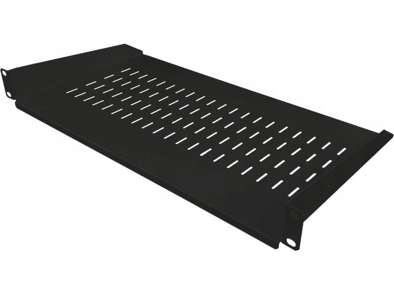 Półka stała 19 cali 1U głębokość 250mm Czarna