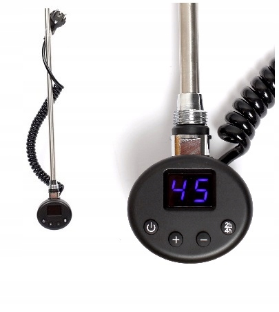 Grzałka elektryczna do grzejników łazienkowych 600W czarna