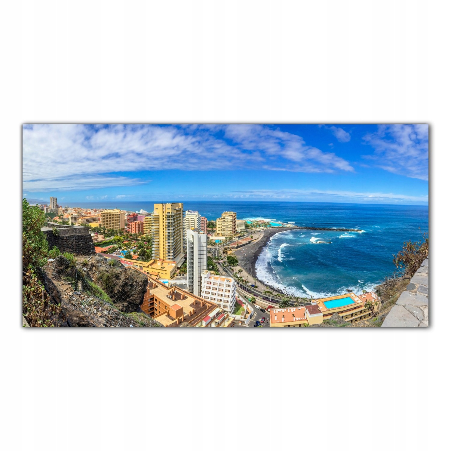 

Obraz Szklany Foto-obraz Wybrzeże Miasto 120x60