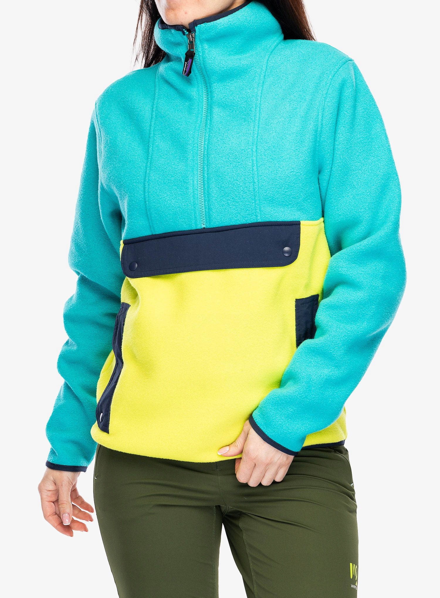 Mikina fleecová Patagonia Synch Anorak phosphorus green XL