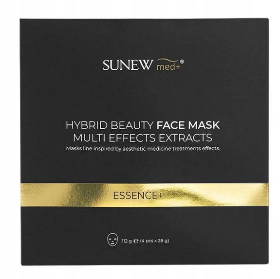 Sunew Med Maska Hybrydowa Essence+ ze śluzem ślimaka i peptydami 4x28g