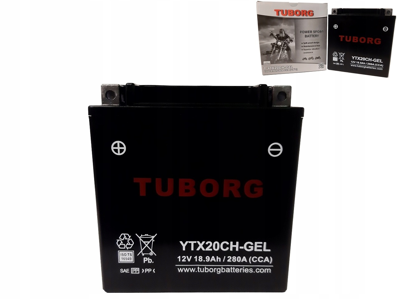 

Akumulator Tuborg Agm YTX20CH-GEL 12V 18.9Ah 280A