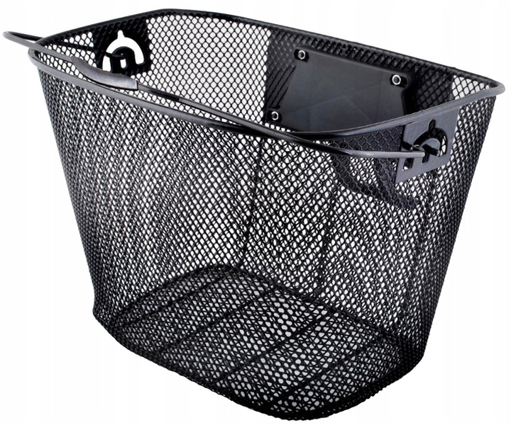 KOSZ NA ROWER METALOWY KOSZYK ROWEROWY CLICK+WKŁAD Model 1858421WFL