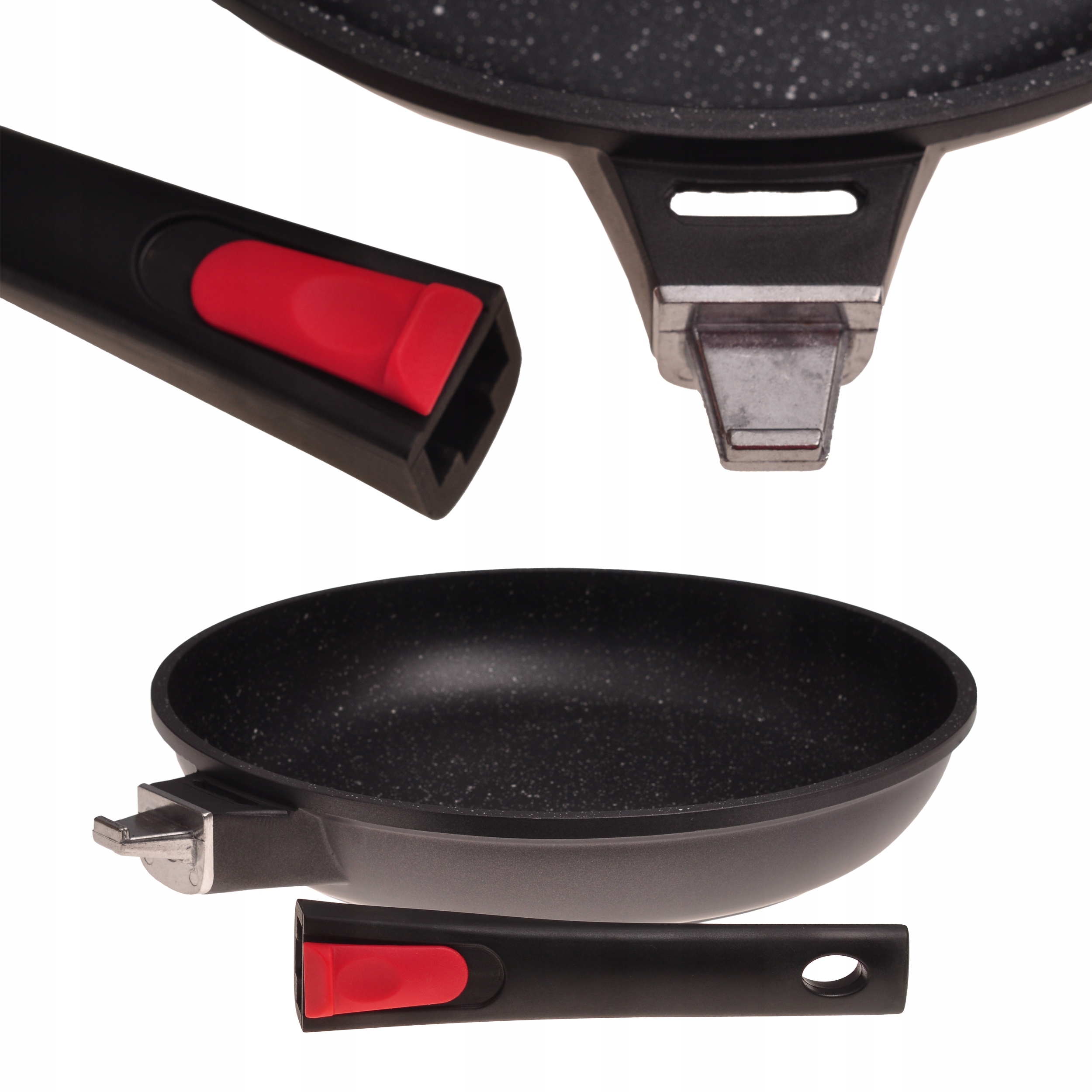 PATELNIA MARMUROWA SOLIDNA GRUBA ODPINANA RĄCZKA GAZ INDUKCJA KAMILLE Rodzaj tradycyjna