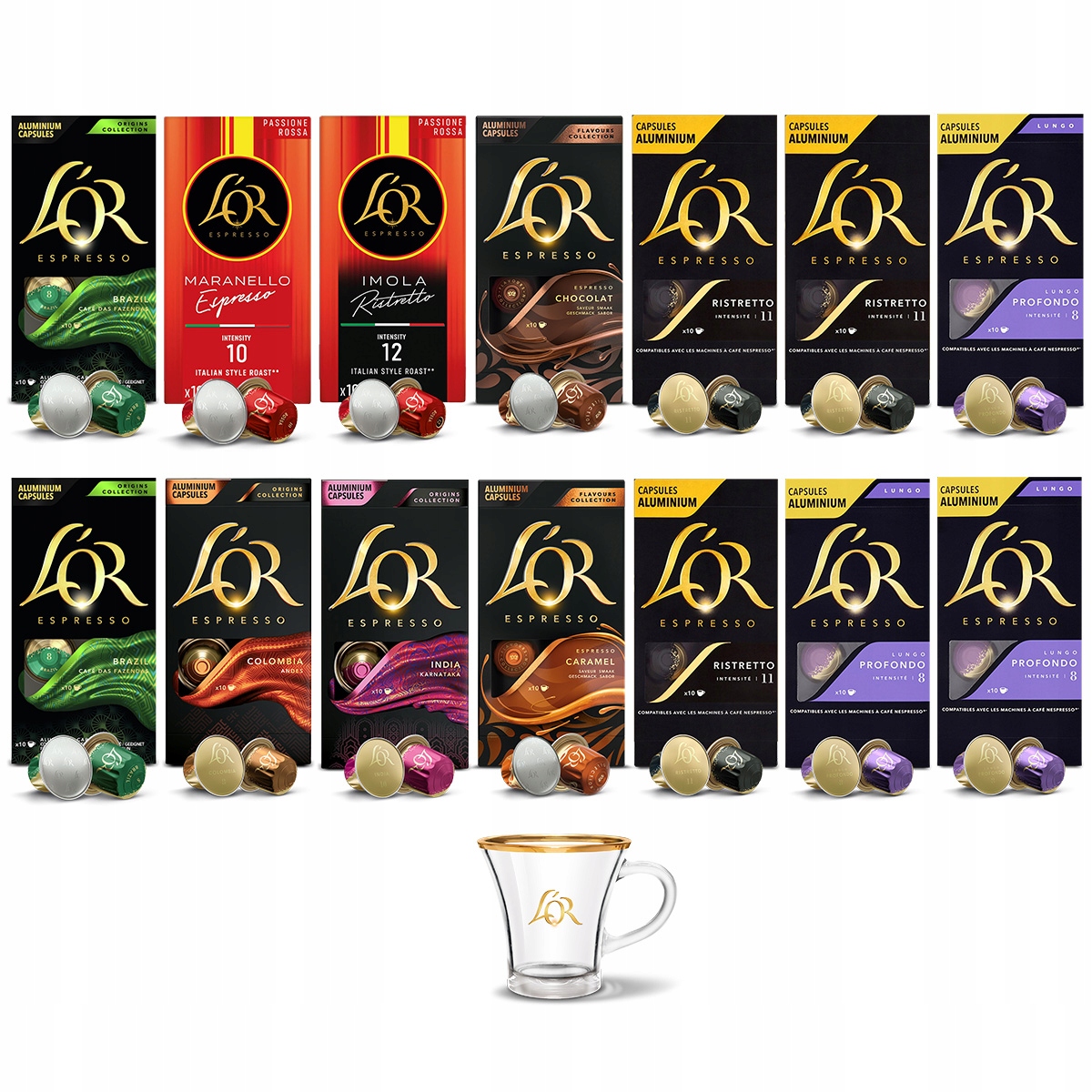 Kapsułki L'or do Nespresso(r)* mix 14 opakowań