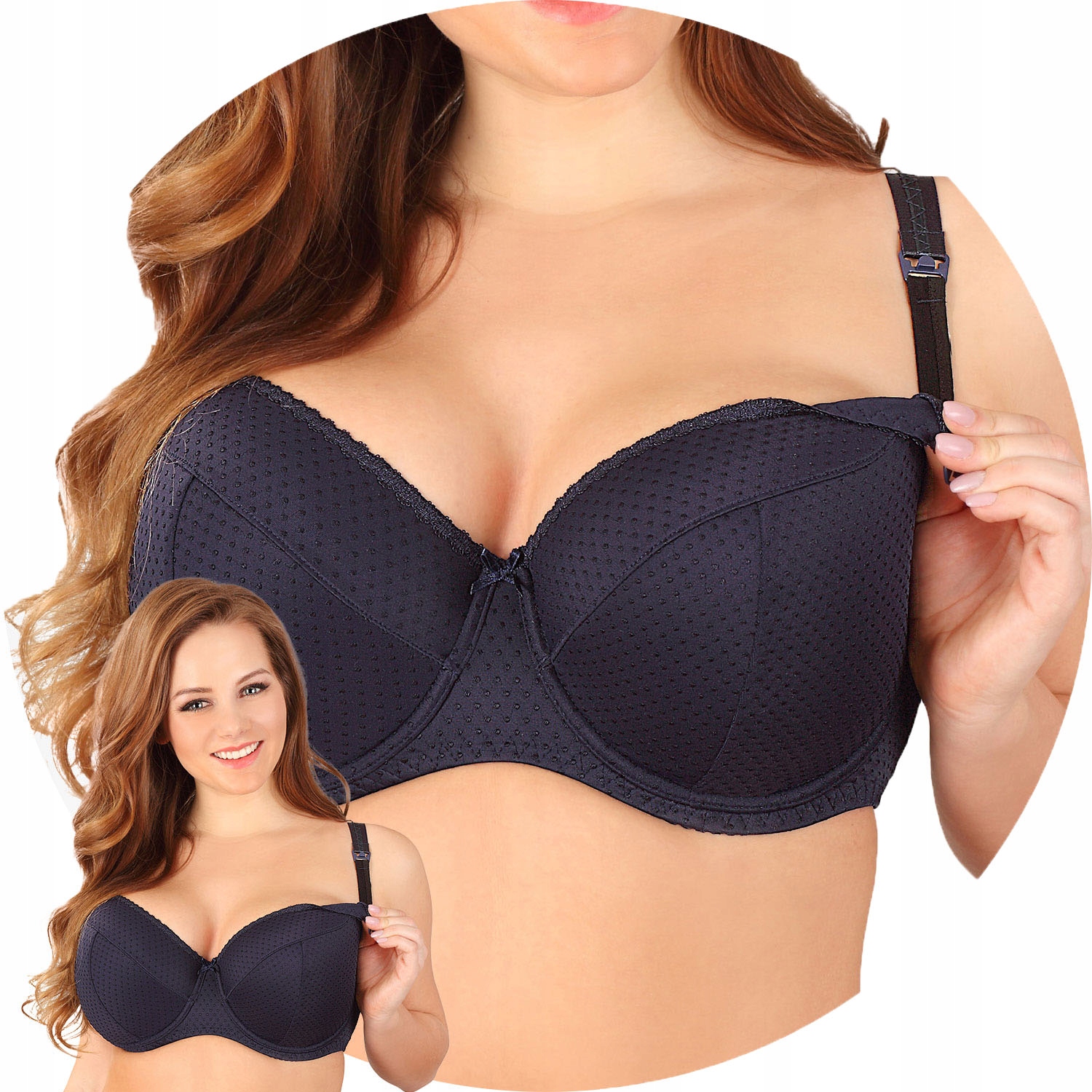 Lupoline 1381 Big Kojící podprsenka tmavě modrá 100C