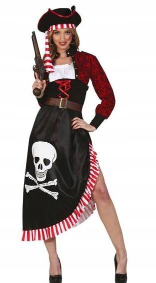 Dámský pirátský Kostým pirátské Šaty L