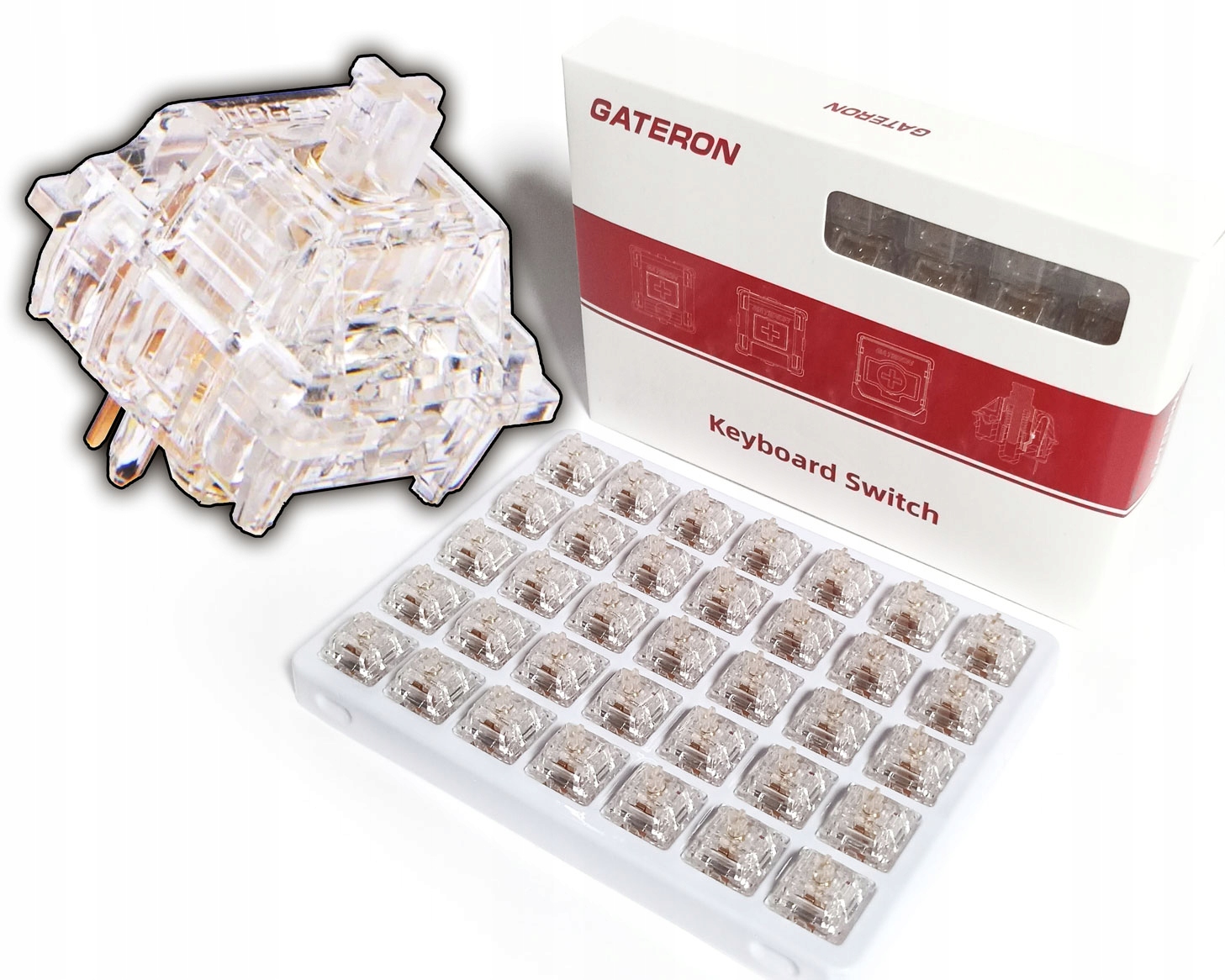 Gateron North Pole 2.0 Swiche Lubed Mechanické spínače Box 35 ks