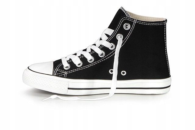 

Buty damskie Trampki Wysokie za kostkę czarne 45