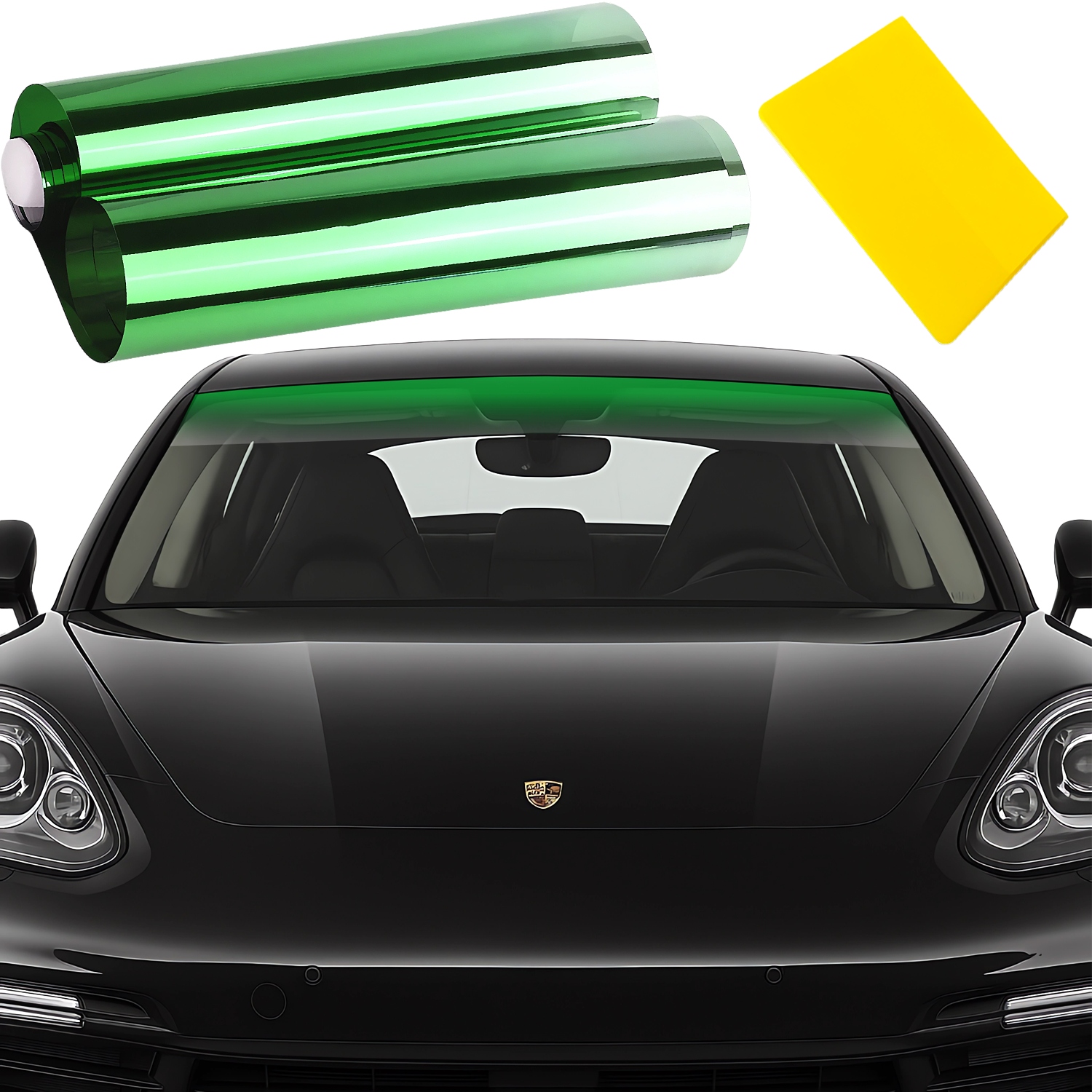 Folia Pasek Na Przednią Szybe Do Auta Cieniowany Zielony Blenda 20X150 Nakl