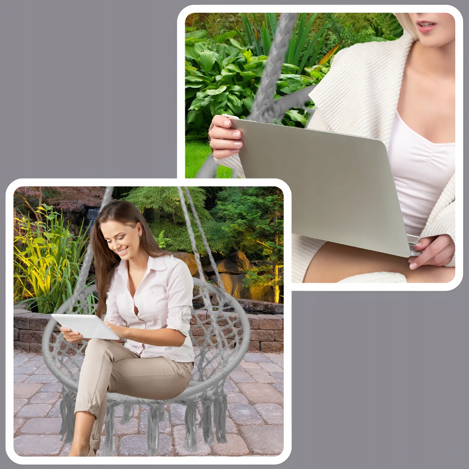 KRZESŁO BRAZYLIJSKIE FOTEL WISZĄCY DO OGRODU TARASU KOKON SIEDZISKO RATTAN Stan opakowania oryginalne