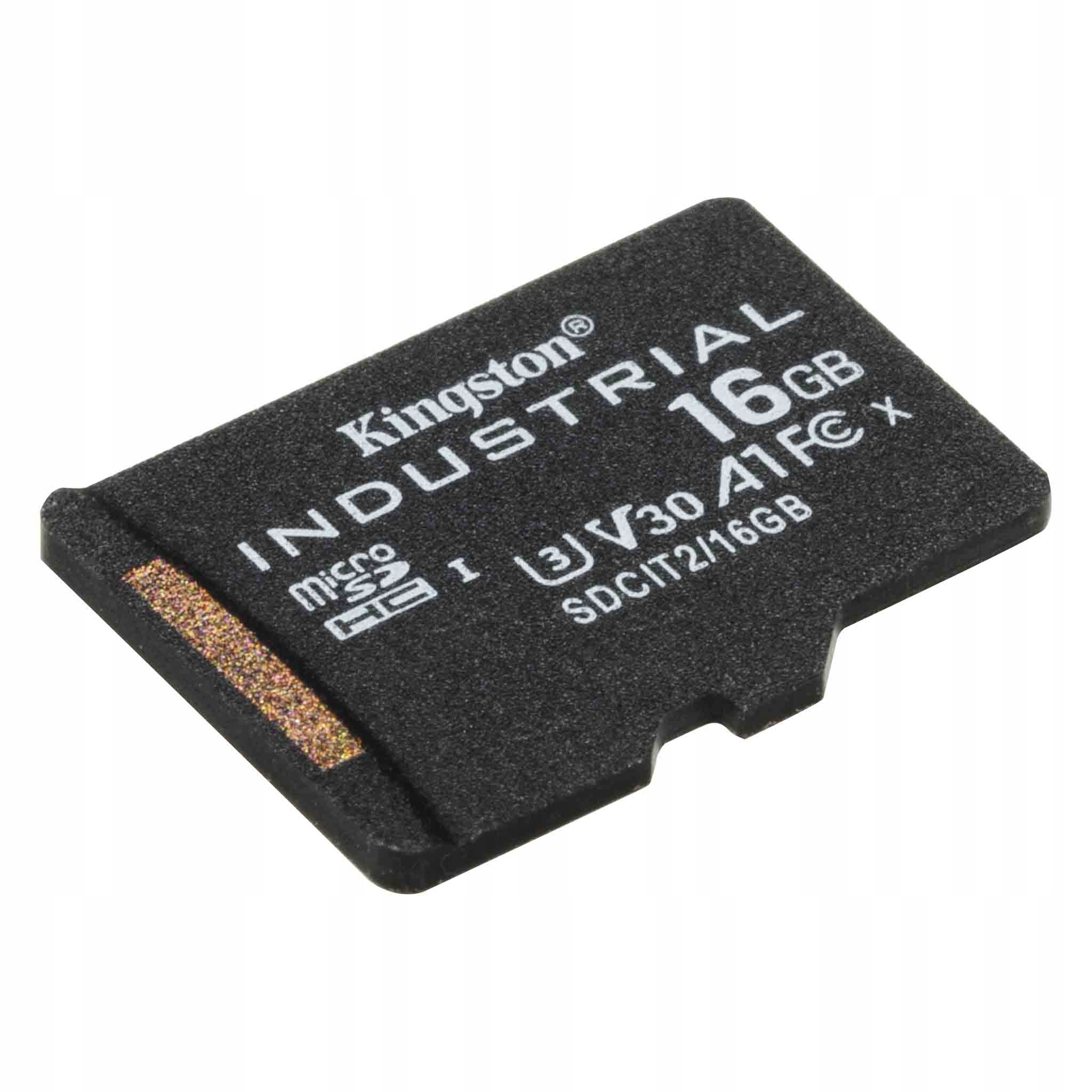 Kingston 16GB microSDHC Industrial C10 A1 pSLC Card Single Pack w/o Adapter